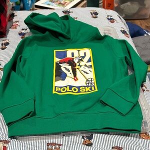 Green Polo by Ralph Lauren Ski Fleece Hoodie - excellent condition